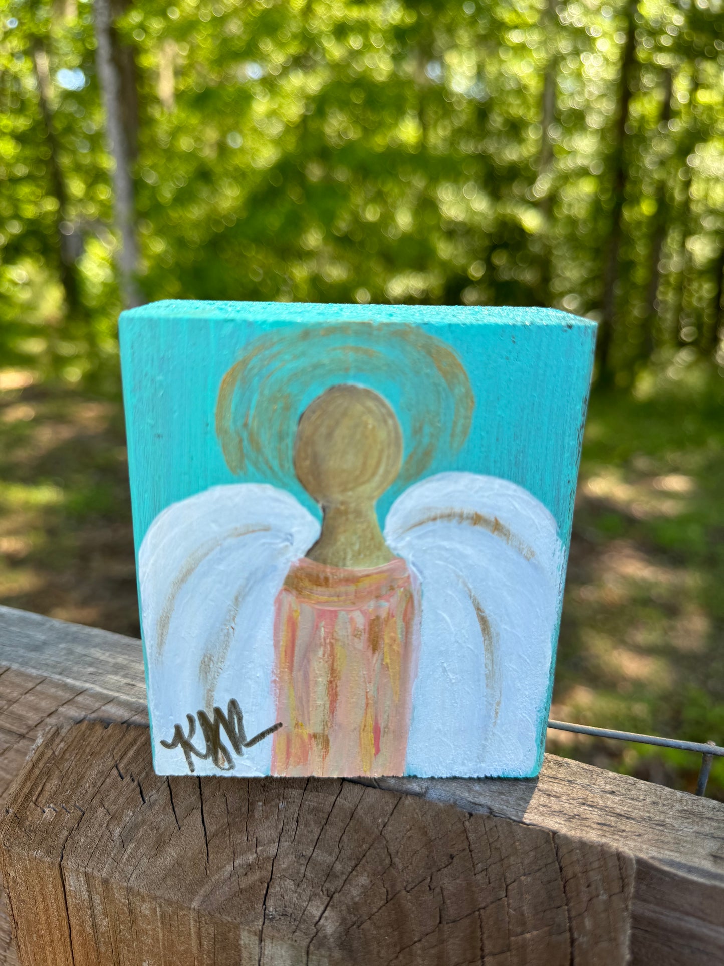 Original art - Turquoise angel