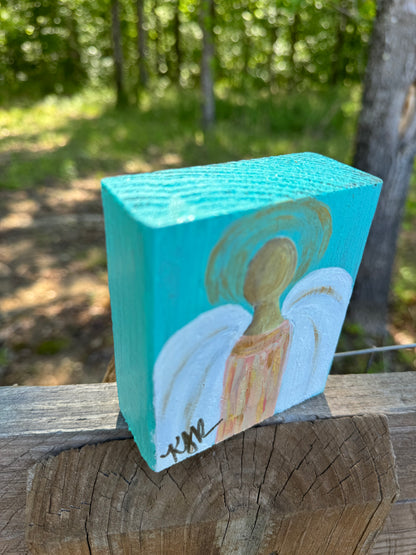 Original art - Turquoise angel