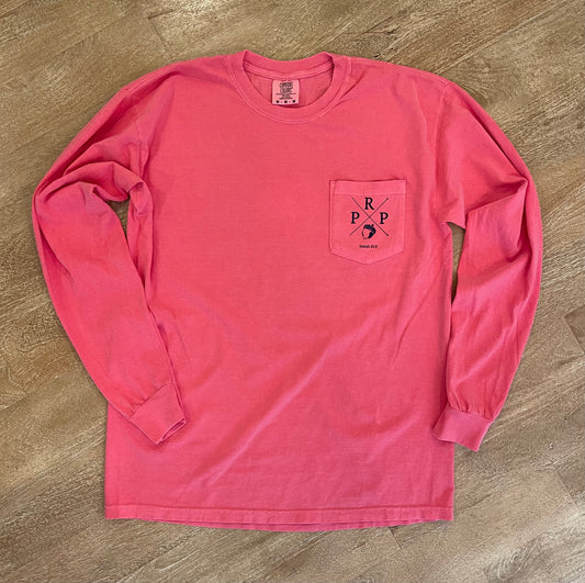 PRP Logo Long Sleeve Pocket T-Shirt-Watermelon