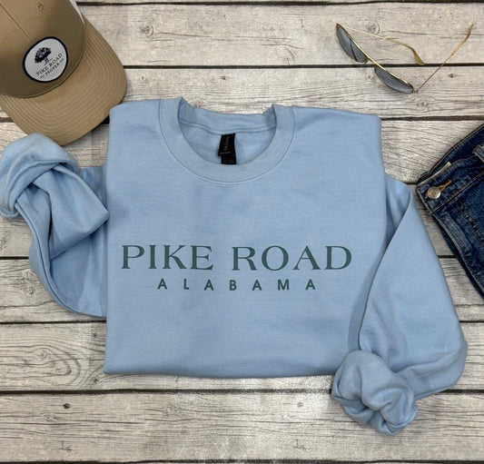 Pike Road Townscape Sweatshirt - Light Blue