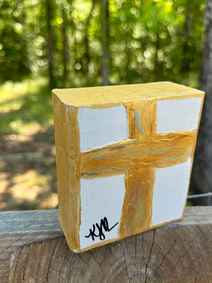 Original art - Bold gold cross